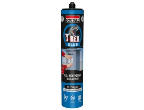 SOUDAL KLEJ MONTAŻOWY T-REX  BEZBARWNY 127047 310 ML